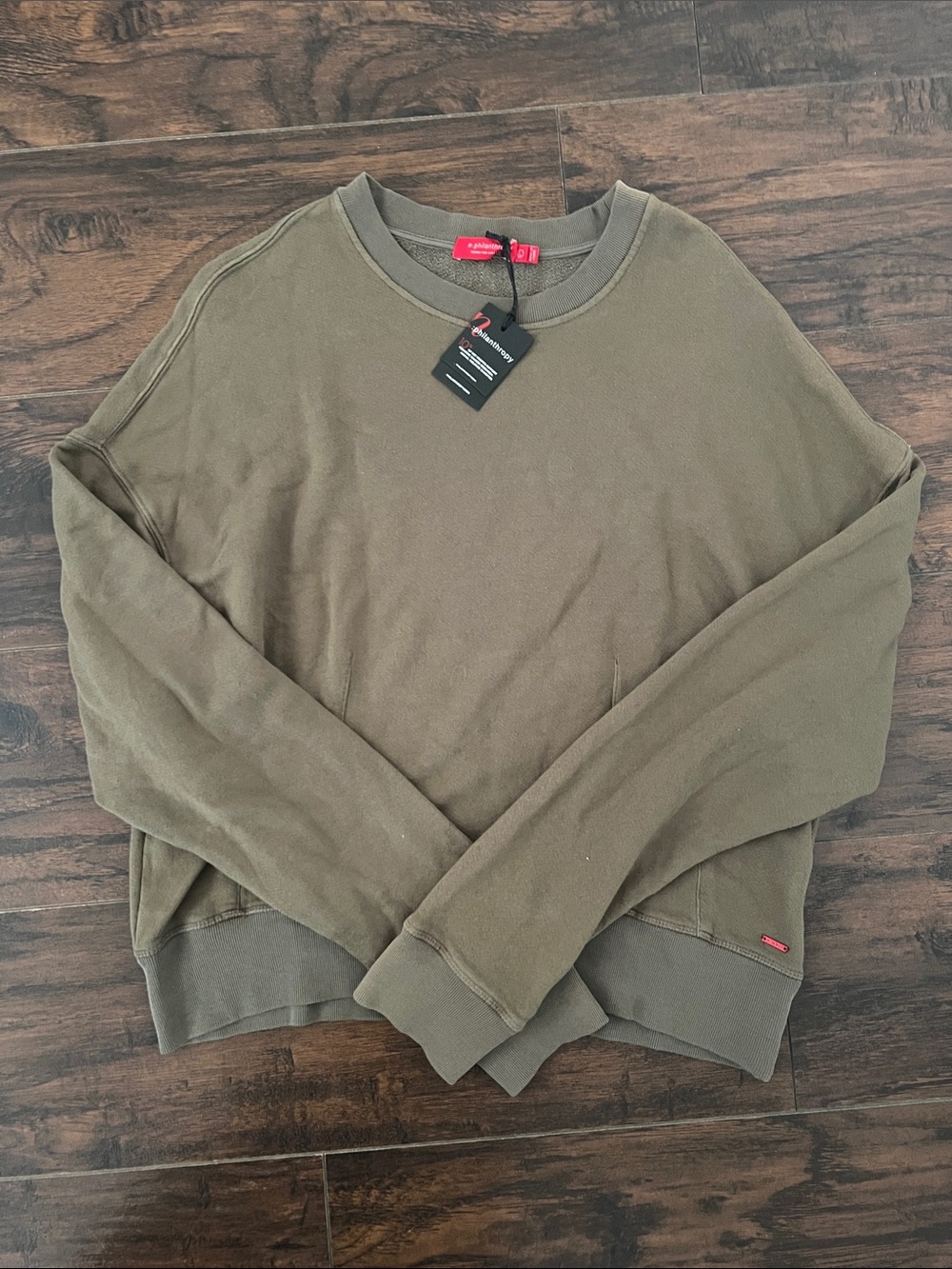 Philanthropy Cotton Rayon Crewneck Sweatshirt Size Large NWT